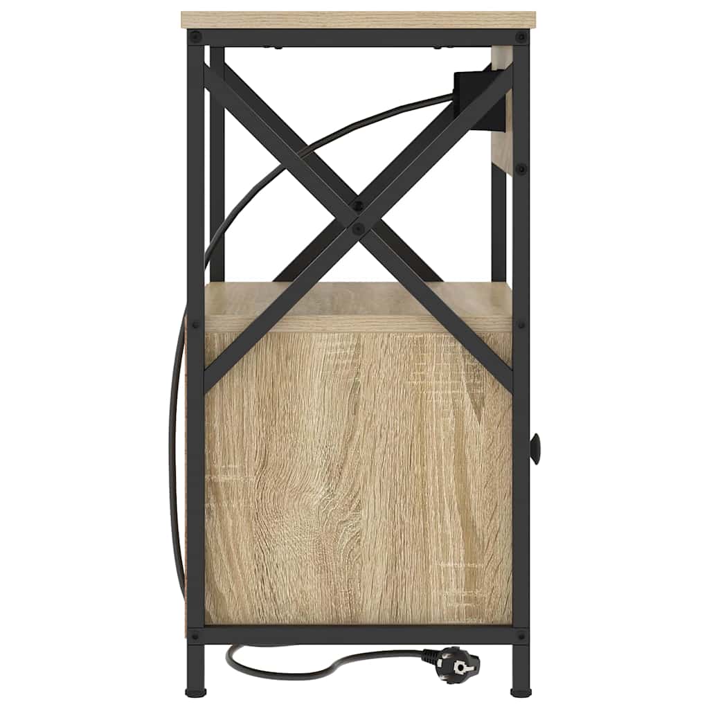 Nachtkastje met lade Sonoma eiken 40 x 31 x 60 cm Bewerkt hout