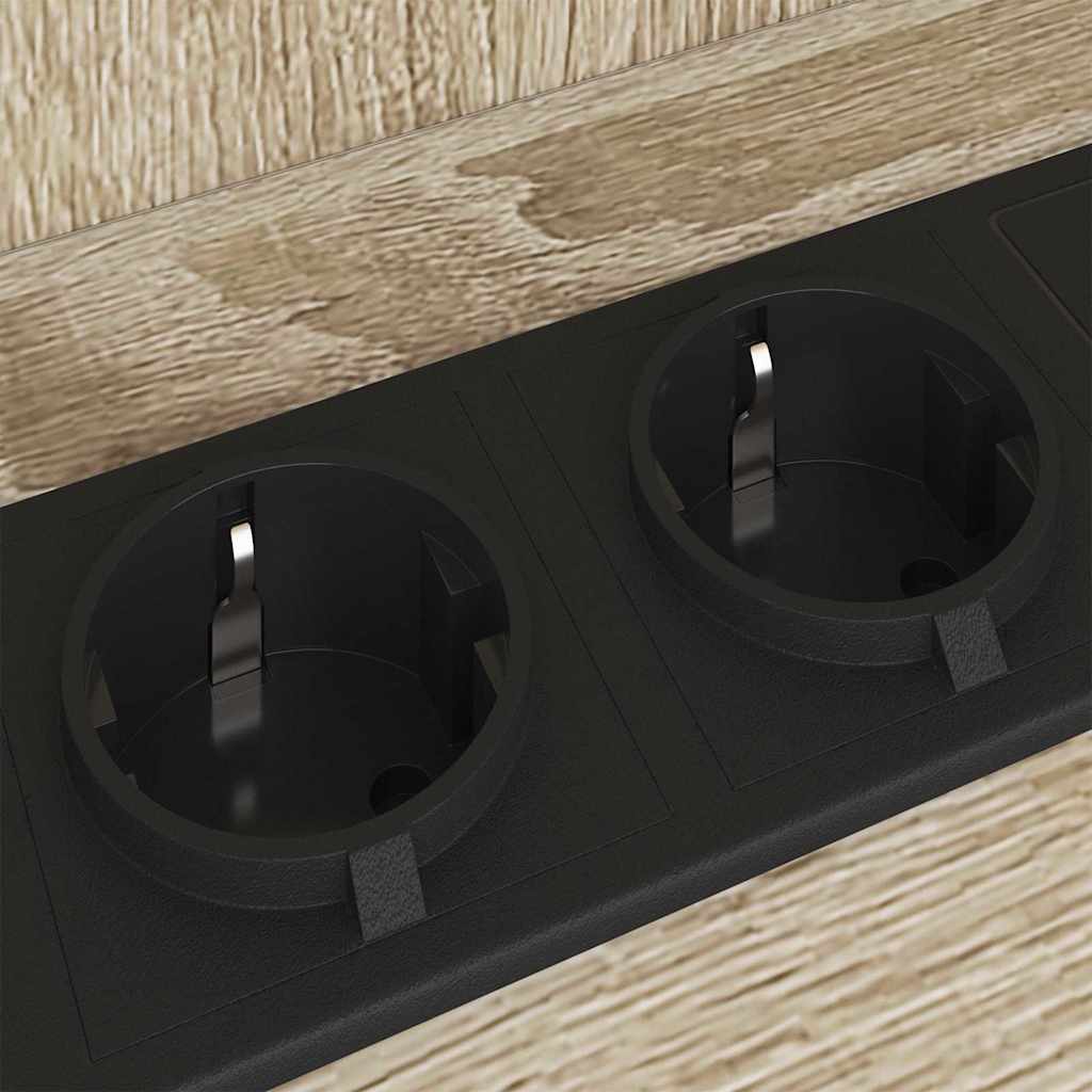 Nachtkastje Sonoma eiken 55 x 31 x 76 cm Bewerkt hout