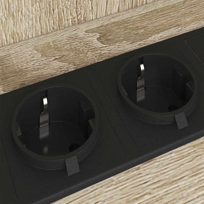 Nachtkastje Sonoma eiken 55 x 31 x 76 cm Bewerkt hout