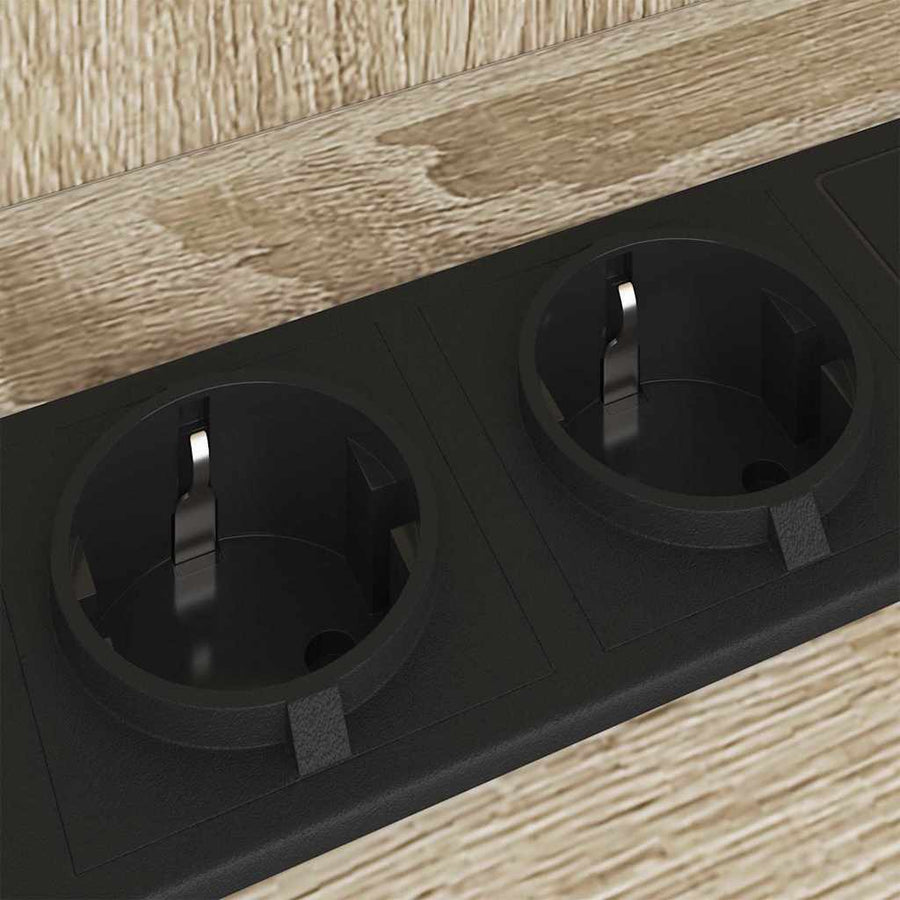 Nachtkastje Sonoma eiken 55 x 31 x 76 cm Bewerkt hout