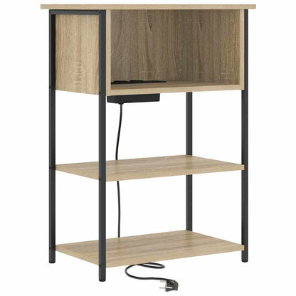 Nachtkastje Sonoma eiken 55 x 31 x 76 cm Bewerkt hout
