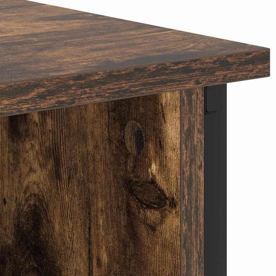 Nachtkastje Gerookt eiken 55 x 31 x 76 cm Bewerkt hout