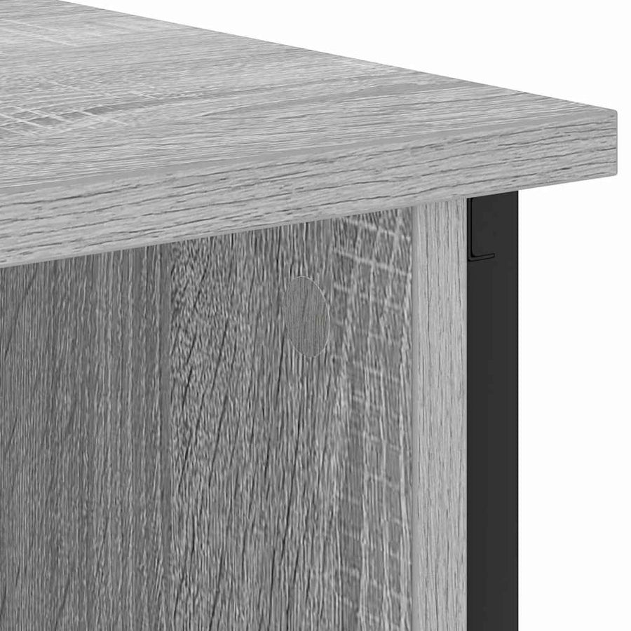 Nachtkastje Grijs sonoma 55 x 31 x 76 cm Bewerkt hout