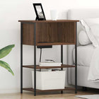 Nightstand Brown Oak 55 x 31 x 76 cm Engineered Wood