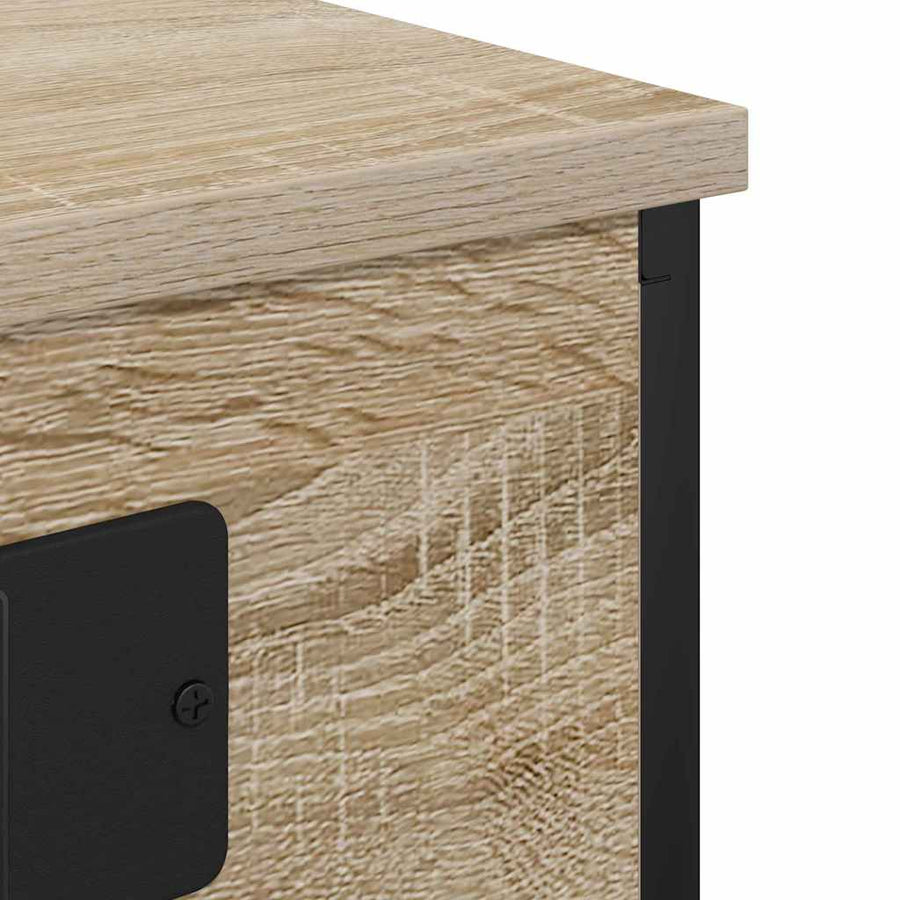 Nachtkastje met lade Sonoma eiken 41 x 31 x 51 cm Bewerkt hout