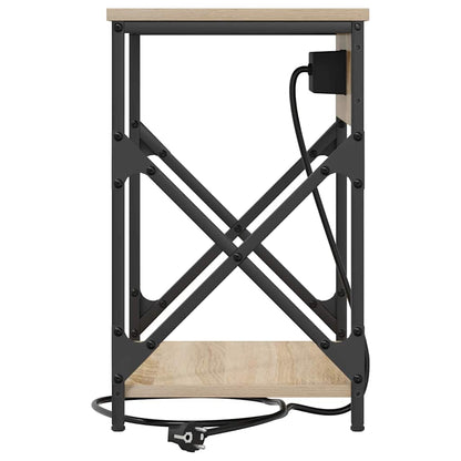 Nachtkastje met lade Sonoma eiken 41 x 31 x 51 cm Bewerkt hout