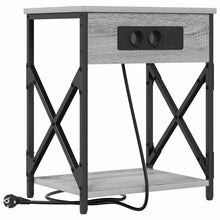 Nachtkastje met lade Grijs sonoma 41 x 31 x 51 cm Bewerkt hout