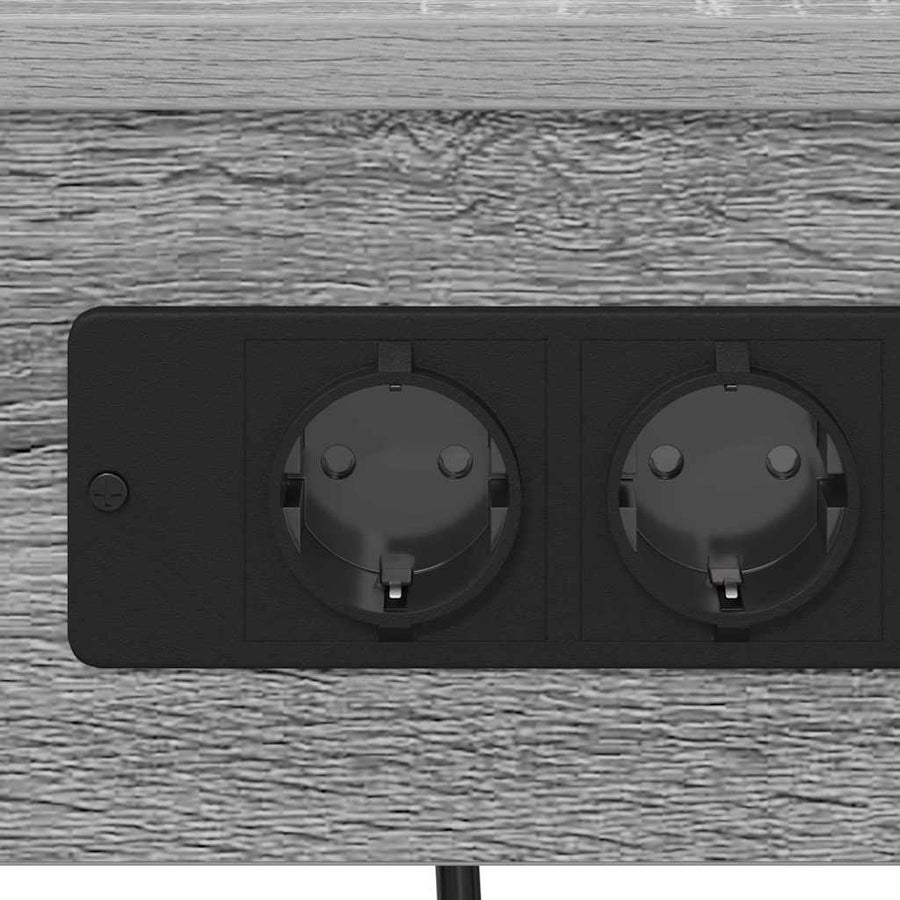 Nachtkastje 2 pcs Grijs sonoma 41 x 31 x 51 cm Bewerkt hout