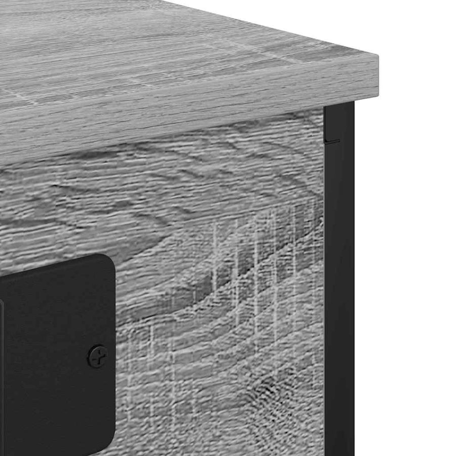 Nachtkastje 2 pcs Grijs sonoma 41 x 31 x 51 cm Bewerkt hout