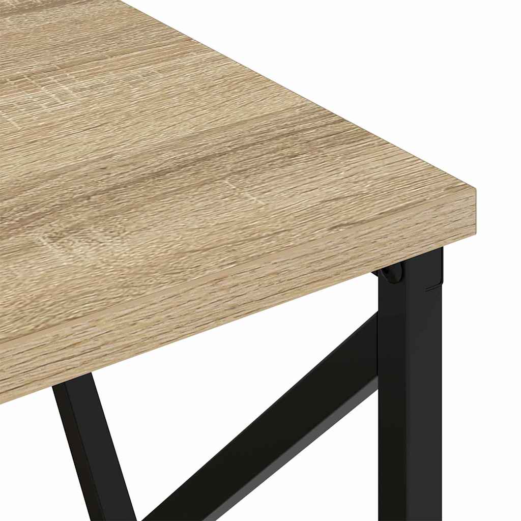 Nachtkastje met Oplaadstation Sonoma eiken Bewerkt hout