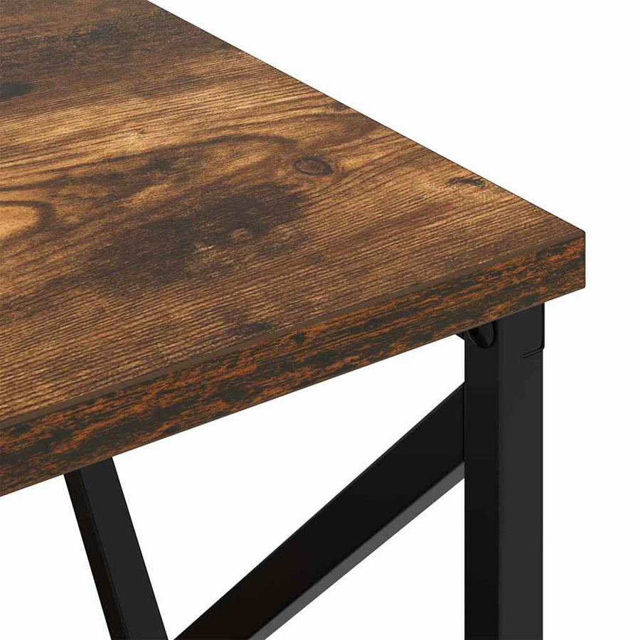 Nachtkastje met Oplaadstation Gerookt eiken Bewerkt hout