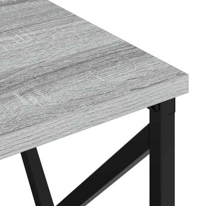 Nachtkastje met Oplaadstation 2 pcs Grijs sonoma Bewerkt hout