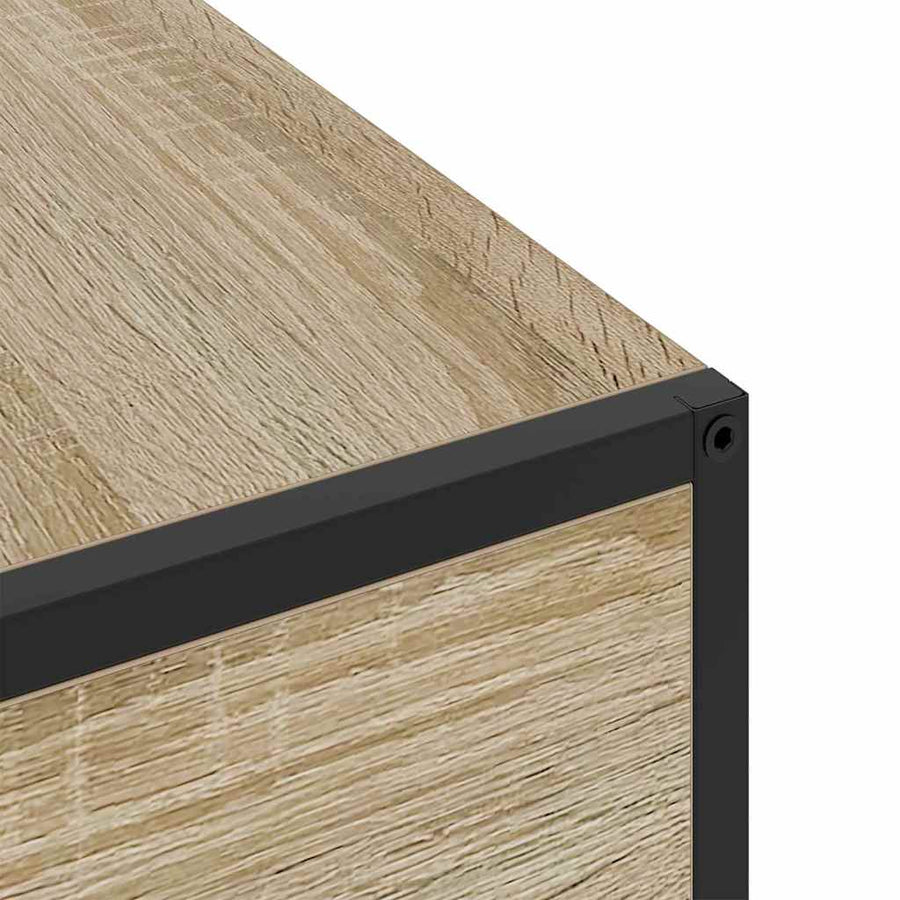 Nachtkastje met lade Sonoma eiken 40 x 27 x 76 cm Bewerkt hout