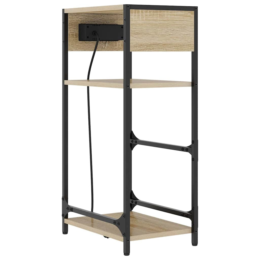 Nachtkastje met lade Sonoma eiken 40 x 27 x 76 cm Bewerkt hout