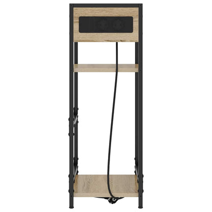 Nachtkastje met lade Sonoma eiken 40 x 27 x 76 cm Bewerkt hout