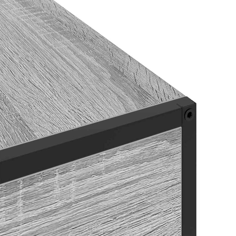 Nachtkastje met lade Grijs sonoma 40 x 27 x 76 cm Bewerkt hout