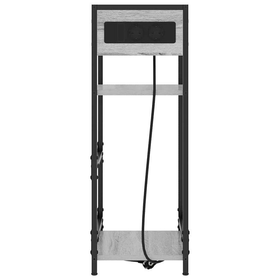 Nachtkastje met lade Grijs sonoma 40 x 27 x 76 cm Bewerkt hout