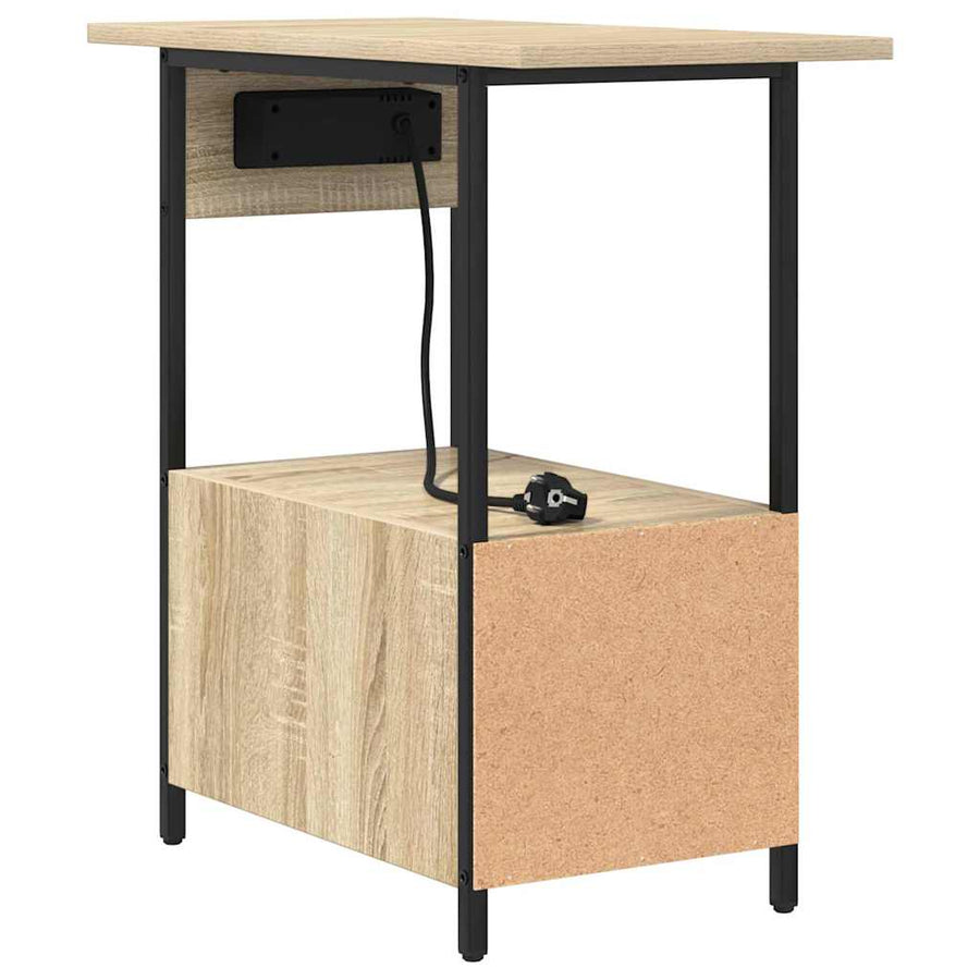 Nachtkastje met lade Sonoma eiken 60 x 30 x 61 cm Bewerkt hout