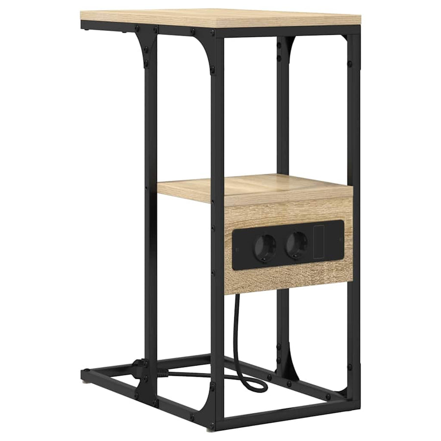 Nachtkastje Sonoma eiken 41.5 x 26 x 60.5 cm Bewerkt hout