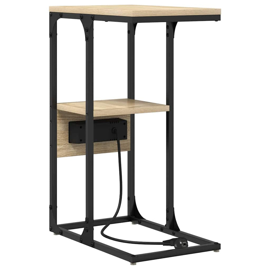 Nachtkastje Sonoma eiken 41.5 x 26 x 60.5 cm Bewerkt hout
