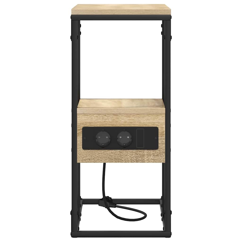 Nachtkastje Sonoma eiken 41.5 x 26 x 60.5 cm Bewerkt hout