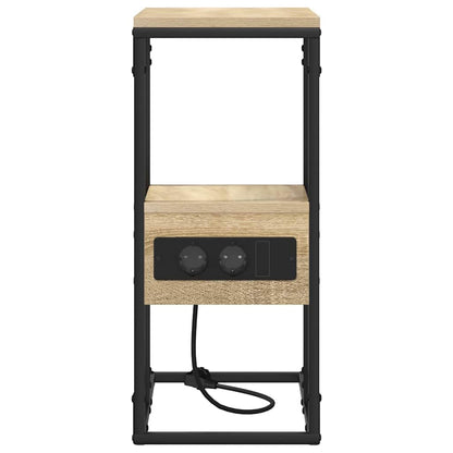 Nachtkastje Sonoma eiken 41.5 x 26 x 60.5 cm Bewerkt hout