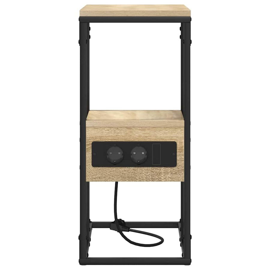 Nachtkastje Sonoma eiken 41.5 x 26 x 60.5 cm Bewerkt hout
