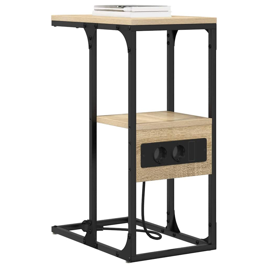 Nachtkastje Sonoma eiken 41.5 x 26 x 60.5 cm Bewerkt hout