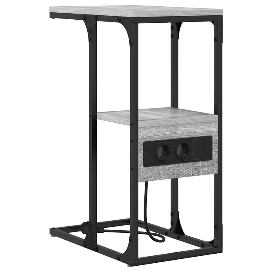 Nachtkastje Grijs sonoma 41.5 x 26 x 60.5 cm Bewerkt hout