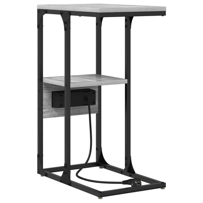 Nachtkastje Grijs sonoma 41.5 x 26 x 60.5 cm Bewerkt hout
