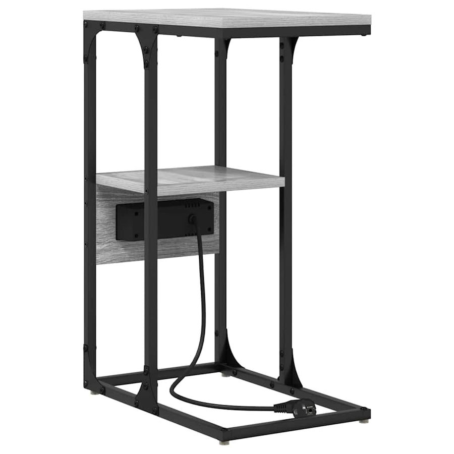 Nachtkastje Grijs sonoma 41.5 x 26 x 60.5 cm Bewerkt hout