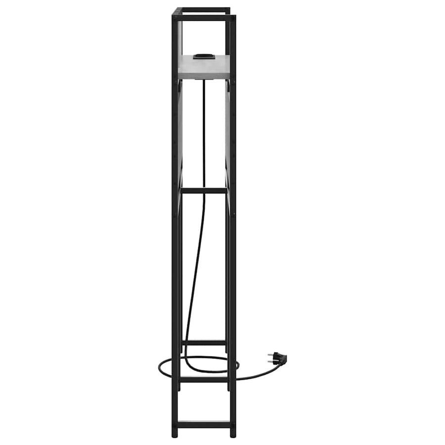 Opberghoofdbord met hoofdeinde Grijs sonoma 75 cm Bewerkt hout