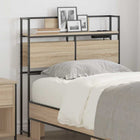 Storage headboard with shelf Sonoma oak 80 cm Engineered wood