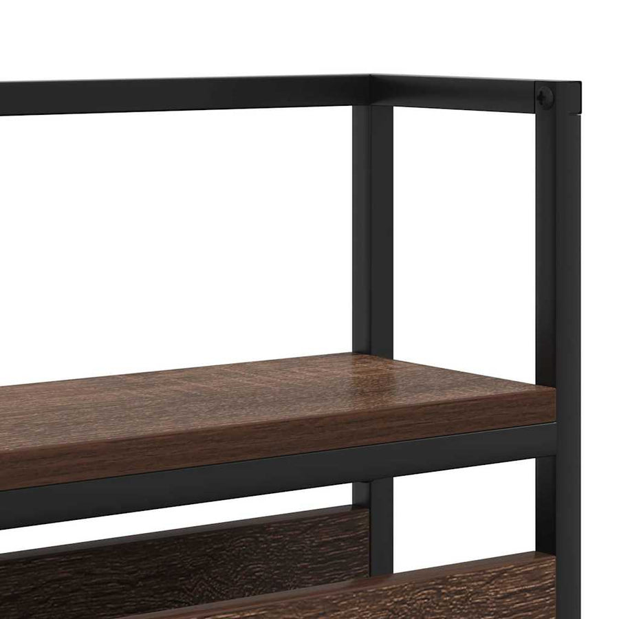 Opberghoofdbord bruin eikenkleur 80 cm Bewerkt hout