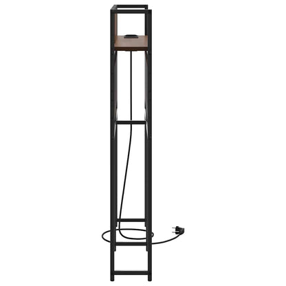 Opberghoofdbord bruin eikenkleur 80 cm Bewerkt hout
