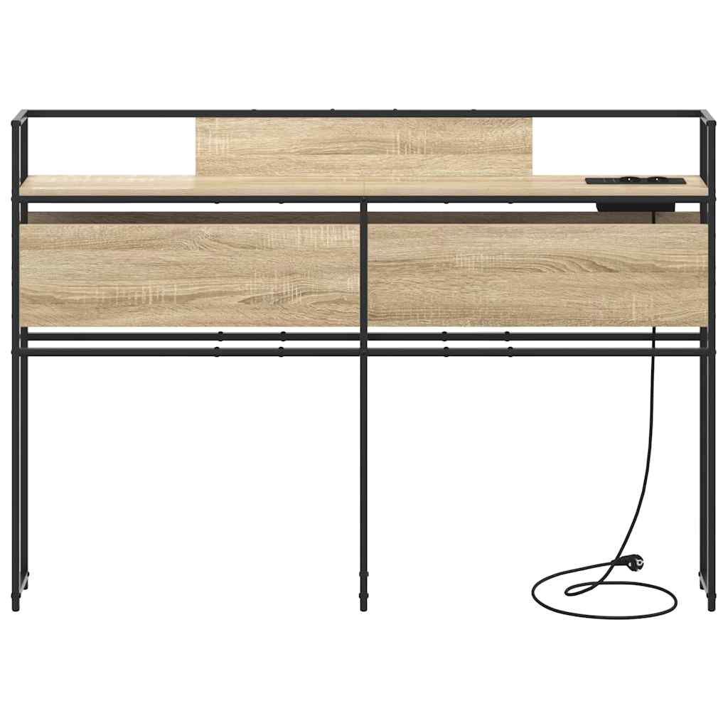 Opberghoofdbord Sonoma eiken Bewerkt hout