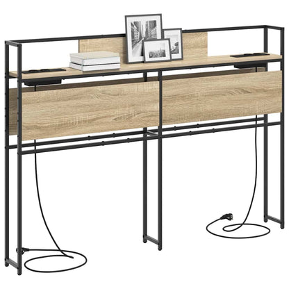Opberghoofdbord Sonoma eiken Bewerkt hout