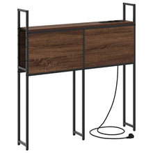 Opberghoofdbord met opslag bruin eikenkleur 75 cm Bewerkt hout