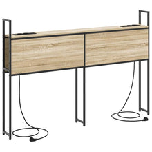 Opberghoofdbord met hoofdeinde Sonoma eiken 150 cm Bewerkt hout