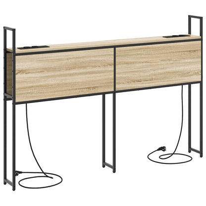 Opberghoofdbord met hoofdeinde Sonoma eiken 150 cm Bewerkt hout
