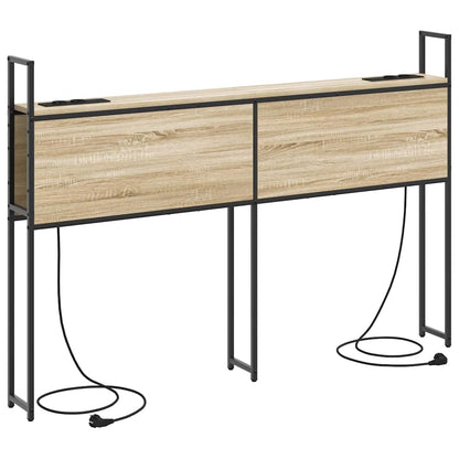 Opberghoofdbord met hoofdeinde met opslag Sonoma eiken 160 cm Bewerkt hout