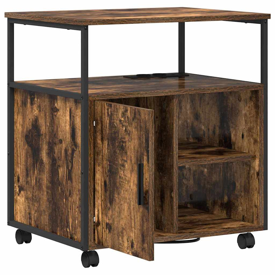 Kantoor kast Gerookt eiken 60 x 46 x 67 cm Bewerkt hout