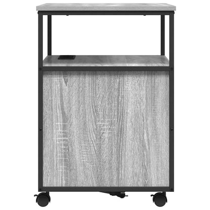 Kantoor kast met wiel Grijs sonoma 60 x 46 x 67 cm Bewerkt hout