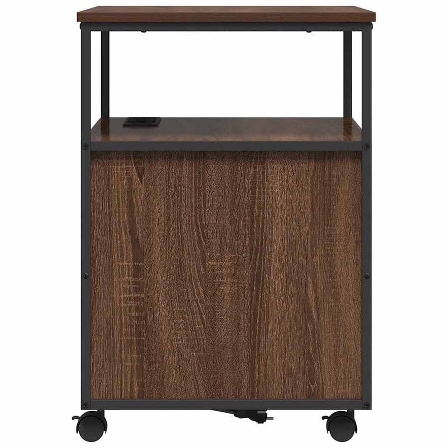 Kantoor kast bruin eikenkleur 60 x 46 x 67 cm Bewerkt hout