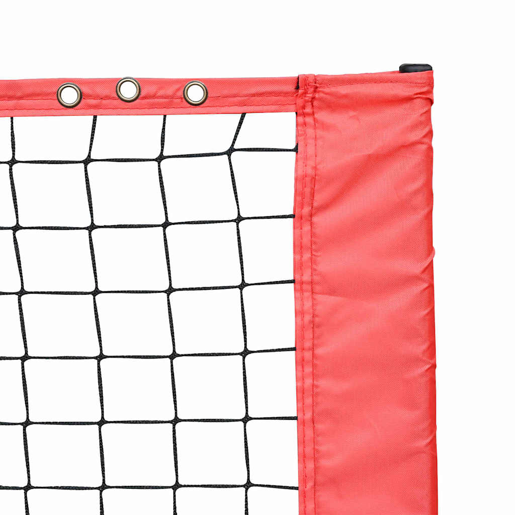 Tennisnet Zwart en rood 301 x 90.5 x 87 cm Polyester