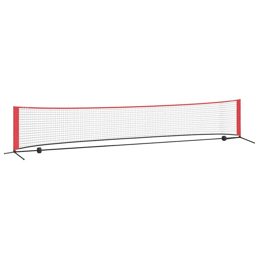 Tennisnet Zwart en rood 494.5 x 90 x 87 cm Polyester