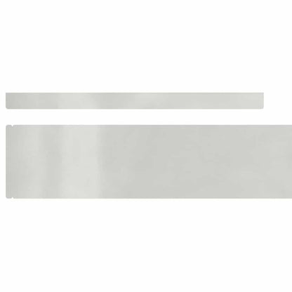 Tuin Grasperkafwerking Zilver 450 x 10 cm Roestvrij staal