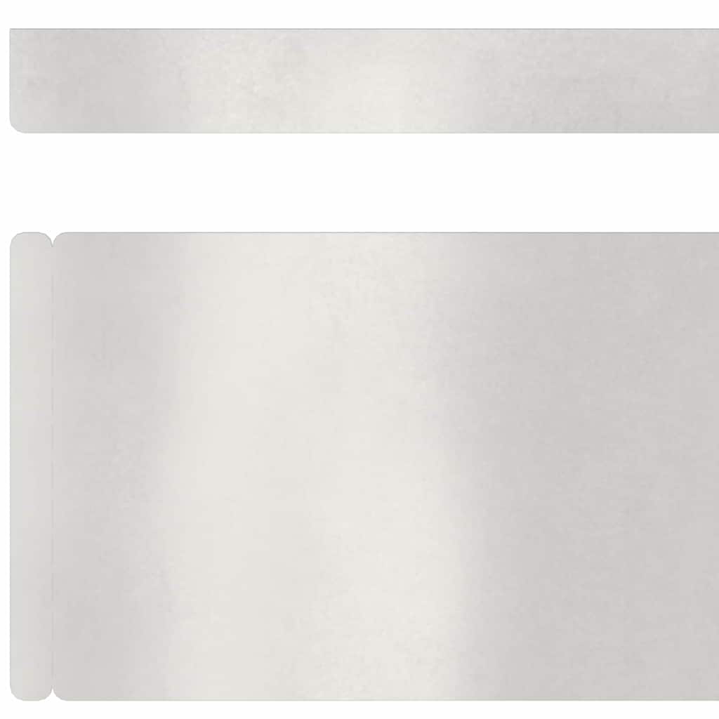 Tuin Grasperkafwerking 4 pcs Zilver 450 x 10 cm Roestvrij staal