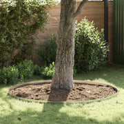 Borderranden 4 stuks 450x10 cm zilver gegalvaniseerd staal