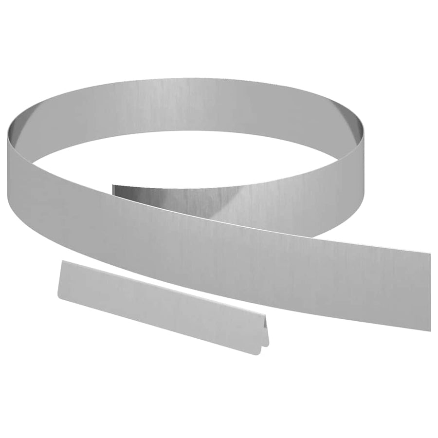 Tuin Grasperkafwerking 4 pcs Zilver 450 x 10 cm
